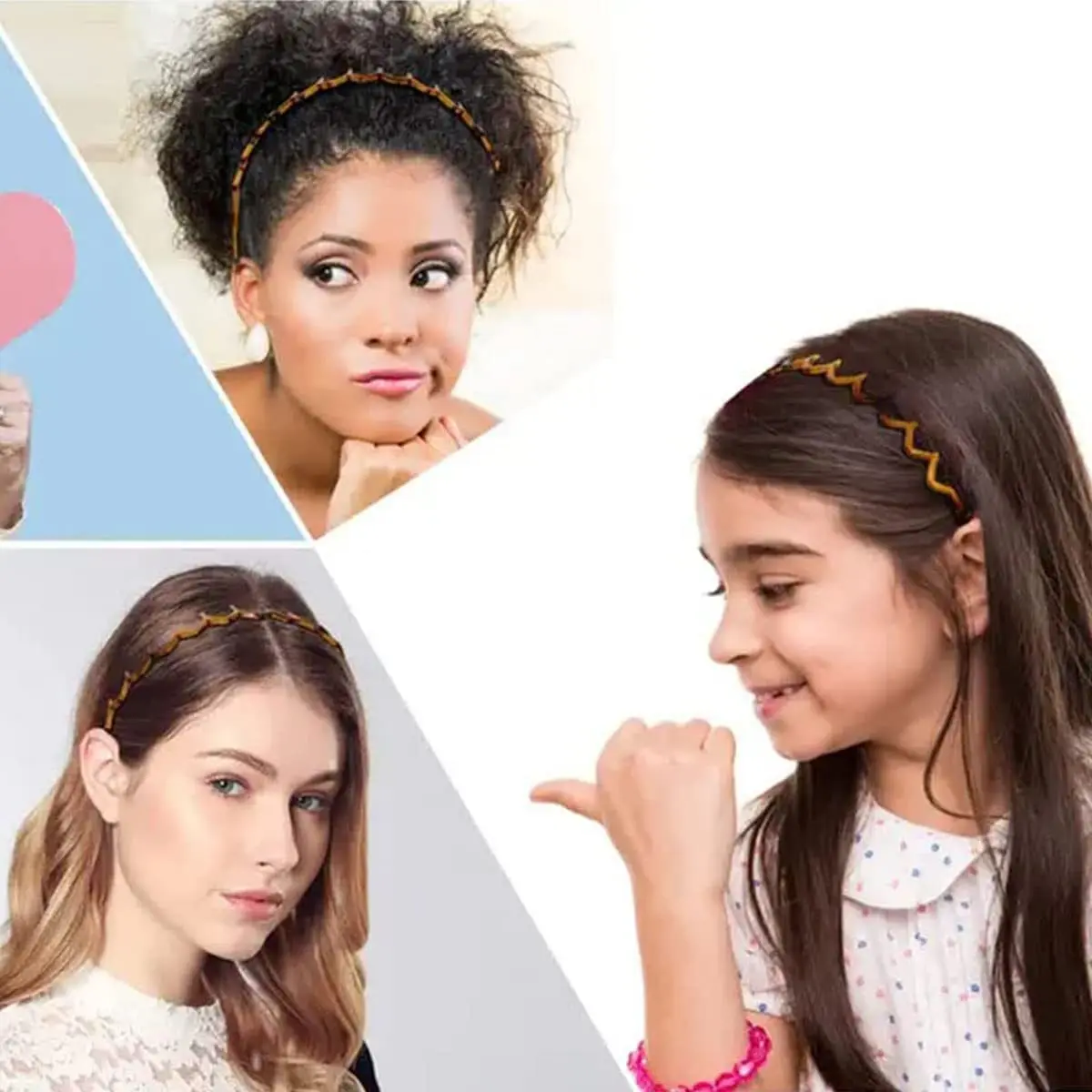 Korean Women Hair Comb Non-Slip Headband Plastic U Shape Hair Hoops Fixed Teeth Fluffy Top Hair Bands Headwear Hair Accessories Korean Women Hair Comb Non-Slip Headband Plastic U Shape Hair Hoops Fixed Teeth Fluffy Top Hair Bands Headwear Hair Accessories